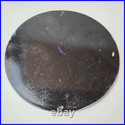 Vintage Chevron Gasoline Sign Gas Pump Service Advertisement Porcelain Sign