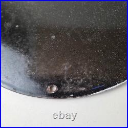 Vintage Chevron Gasoline Sign Gas Pump Service Advertisement Porcelain Sign