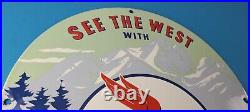 Vintage Chevron Gasoline Sign West Supreme Gas Pump Service Porcelain Sign Vintage Chevron Gasoline Sign West Supreme Gas Pump Service Porcelain Sign