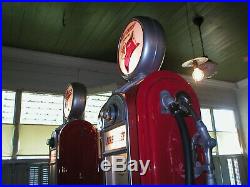 Vintage Circa 1937 Wayne 60 gas pump Texaco Fire Chief Restored! Nut and bolt
