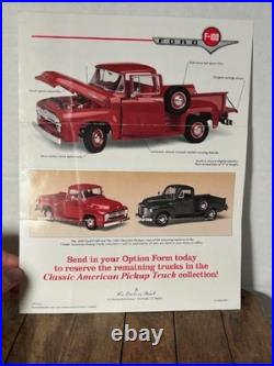 Vintage Danbury Mint 1956 Ford F100p/u And 1920's Wayne Texaco Gas Pump Both Nib