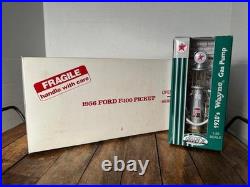 Vintage Danbury Mint 1956 Ford F100p/u And 1920's Wayne Texaco Gas Pump Both Nib