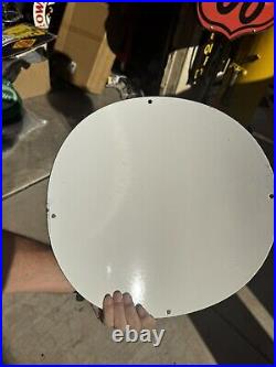 Vintage Design Texaco 15 Curved Pump Plate Porcelain Pump Sign Gas Oil