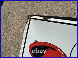 Vintage Design Texaco Fire Chief Gasoline Porcelain convexed Pump Plate