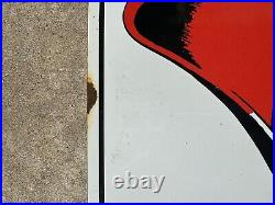 Vintage Design Texaco Fire Chief Gasoline Porcelain convexed Pump Plate