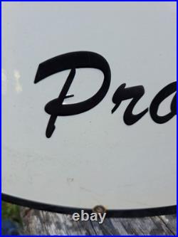 Vintage Double Sided Trust Texaco Products Porcelain Gas Station Sign 24