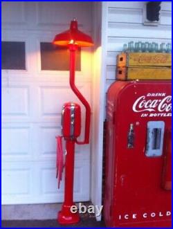 Vintage Eco Air Meter Gas Oil Red Texaco Restored With Light Pole GAS PUMP Vintage Eco Air Meter Gas Oil Red Texaco Restored With Light Pole GAS PUMP