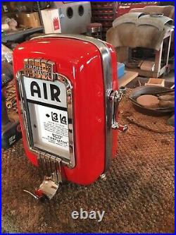 Vintage Eco Air Meter Gas Oil Red Texaco Restored With Light Pole GAS PUMP Vintage Eco Air Meter Gas Oil Red Texaco Restored With Light Pole GAS PUMP