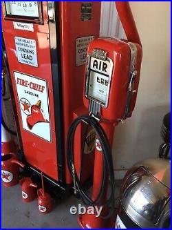 Vintage Eco Air Meter Gas Oil Red Texaco Restored With Light Pole GAS PUMP Vintage Eco Air Meter Gas Oil Red Texaco Restored With Light Pole GAS PUMP