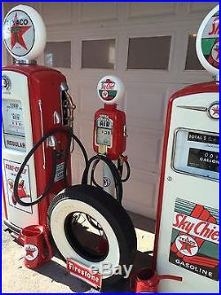 Vintage Eco Airmeter An 2 Vintage Gas Pump PAIR! Restored! CAN SHIP Texaco
