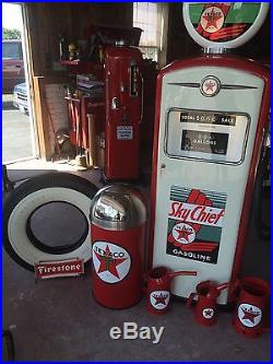 Vintage Eco Airmeter An Bennett 1066 Gas Pump PAIR! Restored! CAN SHIP Texaco Vintage Eco Airmeter An Bennett 1066 Gas Pump PAIR! Restored! CAN SHIP Texaco