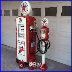 Vintage Eco Airmeter An Bennett 766 Gas Pump PAIR! Restored! CAN SHIP Texaco Vintage Eco Airmeter An Bennett 766 Gas Pump PAIR! Restored! CAN SHIP Texaco