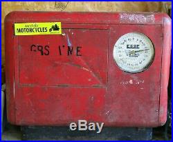 Vintage Erie Airport Aviation Fuel Clockface Gas Pump RARE Texaco Mobil Sinclair