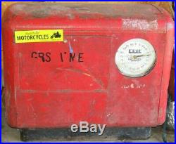 Vintage Erie Airport Aviation Fuel Clockface Gas Pump RARE Texaco Mobil Sinclair
