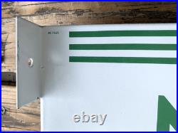 Vintage Flange Texaco Restroom Men, Ladies Porcelain Gas Pump Station Sign Set