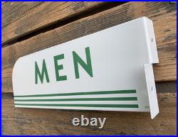 Vintage Flange Texaco Restroom Men, Ladies Porcelain Gas Pump Station Sign Set