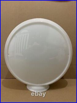 Vintage Gas Pump Globe Glass Top Texaco Esso Atlantic Sinclair Service Garage