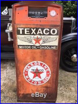 Vintage Gas Pump Texaco Theme c. 1962 Working Pump & Gallons Movement