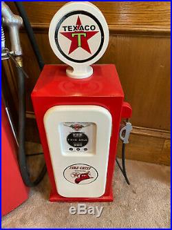 Vintage Gilbert & Barker Gas pump & mini collectable (Texaco Fire Chief)