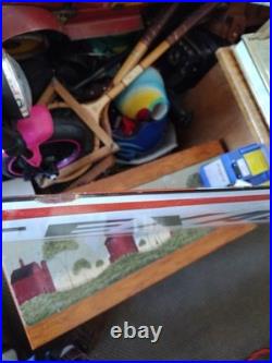 Vintage Large Rare Texaco Star Gas Pump Double Sided Heavy Porcelain Metal Sign