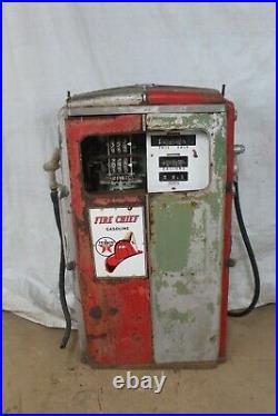 Vintage ORIGINAL Patina TOKHEIM 350 Gas Pump TEXACO