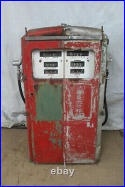Vintage ORIGINAL Patina TOKHEIM 350 Gas Pump TEXACO