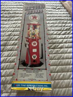 Vintage Olde Tyme Reproductions Texaco Gas Pump Coin Operated Bubble Gum Machine