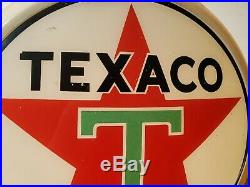 Vintage Original Glass Texaco Gas Pump Globe