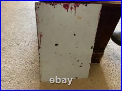 Vintage Original Texaco Fire Chief Porcelain Pump Plate Sign 1947