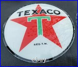 Vintage Original Texaco Gas Pump Globe Lenses