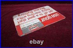 Vintage Original Texaco Gas Station Sign National Credit Card Advertising Vintage Original Texaco Gas Station Sign National Credit Card Advertising