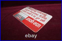 Vintage Original Texaco Gas Station Sign National Credit Card Advertising Vintage Original Texaco Gas Station Sign National Credit Card Advertising