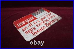 Vintage Original Texaco Gas Station Sign National Credit Card Advertising Vintage Original Texaco Gas Station Sign National Credit Card Advertising