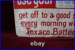 Vintage Original Texaco Gas Station Sign National Credit Card Advertising Vintage Original Texaco Gas Station Sign National Credit Card Advertising