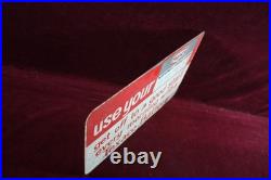 Vintage Original Texaco Gas Station Sign National Credit Card Advertising Vintage Original Texaco Gas Station Sign National Credit Card Advertising