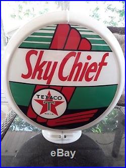 Vintage Original Texaco Sky Chief 1960's Gas Pump Globe Vintage Original Texaco Sky Chief 1960's Gas Pump Globe