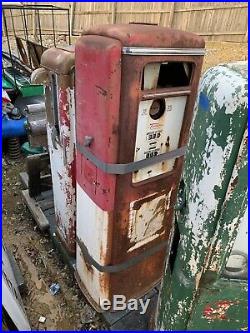 Vintage Original Tokheim Gas Pump Garage Oil Car Truck Sign Texaco Sinclair