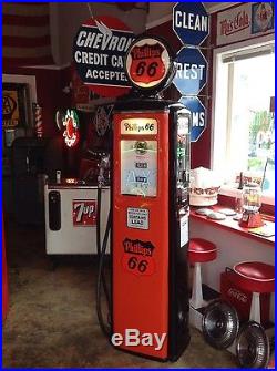 Vintage PHILLIPS 66 GASOLINE Tokheim 39 Tall Gas Pump Vintage PHILLIPS 66 GASOLINE Tokheim 39 Tall Gas Pump