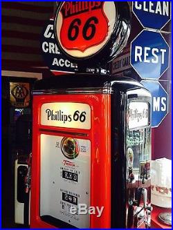 Vintage PHILLIPS 66 GASOLINE Tokheim 39 Tall Gas Pump