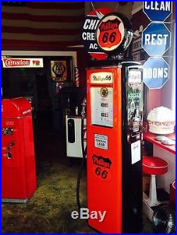 Vintage PHILLIPS 66 GASOLINE Tokheim 39 Tall Gas Pump