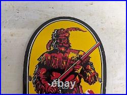 Vintage Pathfinder Gasoline Porcelain Metal Gas Pump Sign