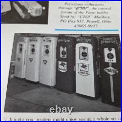 Vintage Porcelain Gasoline Magazine Motor Oil Gas Pump Porcelain Ad Sign