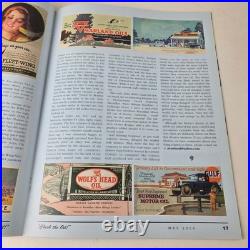 Vintage Porcelain Gasoline Magazine Motor Oil Gas Pump Porcelain Ad Sign
