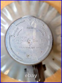 Vintage RADIAL WAVE Scalloped Porcelain Texaco Gulf Mobil Pump Gas Station Light