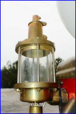 Vintage Reproduction Red Clock-Face Martin & Schwartz Texaco Gas Pump