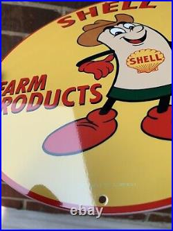 Vintage Style Farm Products Gasoline Pump Oil Metal Heavy Quality Sign