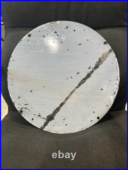 Vintage TEXACO PORCELAIN Lubester sign Original Rare 15 In Round Not Pump Plate