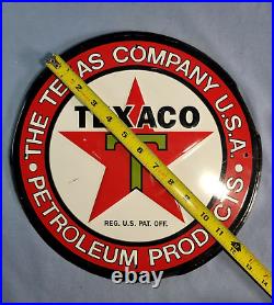 Vintage TEXACO Petroleum Products Gasoline Motor Oil Metal Gas Pumps Sign