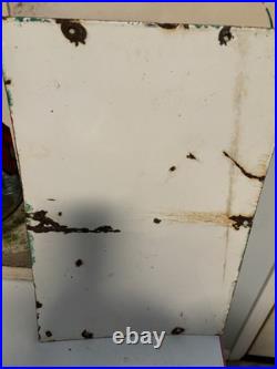 Vintage TEXACO SKY CHIEF 18x12 Porcelain Gas Pump Sign Pump Plate Texaco Sign