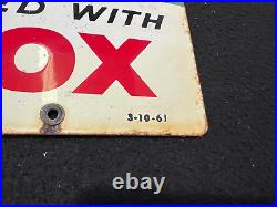 Vintage TEXACO SKY CHIEF Su-Preme, 18x12 Porcelain Gas Pump Sign Dtd3-10-61 Vintage TEXACO SKY CHIEF Su-Preme, 18x12 Porcelain Gas Pump Sign Dtd3-10-61